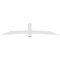Ekena Millwork Bellingham Architectural Grade PVC Gable Bracket, 108"W x 22 1/2"H x 6"D x 6"F, 5/12 Pitch GBP108X23X0606BEL00 - alternate 4